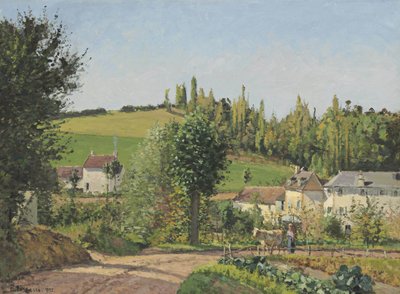 Hamlet em torno de Pontoise de Camille Jacob Pissarro